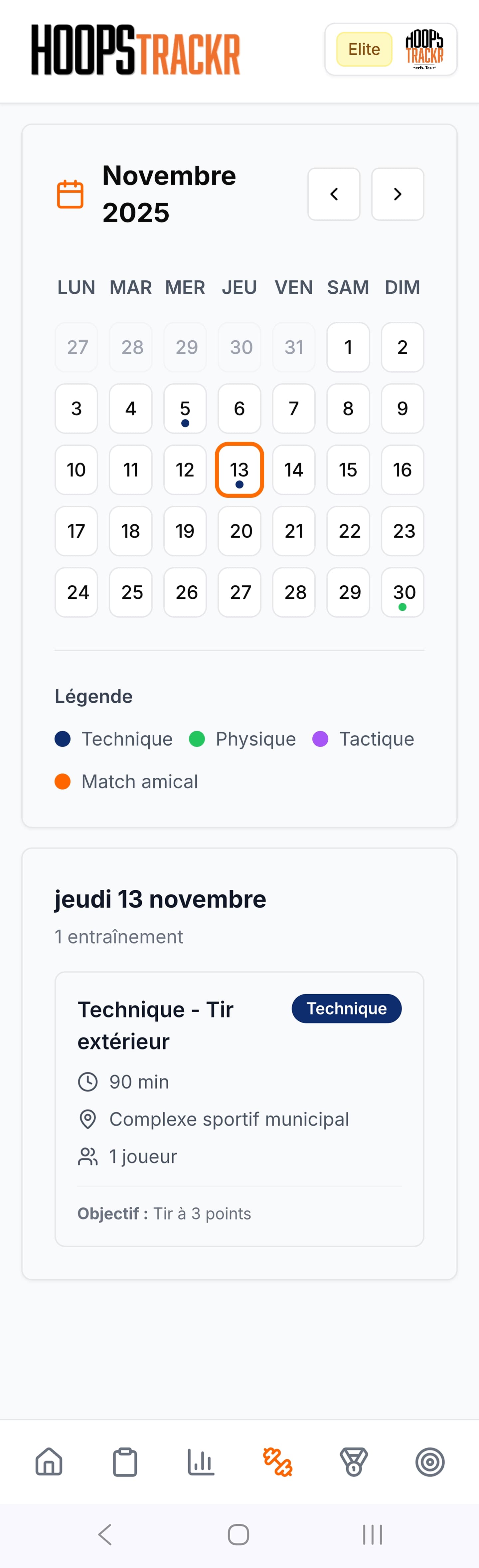 Planifie tes entraînements comme un pro